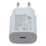 Samsung EP-TA800EWE hálózati töltőfej, adapter, USB-C port, gyorstöltő, 25W, fehér, gyári