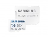 Samsung EVO PLUS (2021) MICRO SDXC 128GB + ADAPTER CLASS 10 UHS-I U3 A2 V30 (130 MB/S ADATÁTVITELI SEBESSÉG)