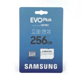SAMSUNG EVO PLUS MICRO SDXC + ADAPTER 256GB CL10 UHS-I (130 MB/s olvasási sebesség)