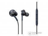 SAMSUNG fülhallgató SZTEREO, 3.5mm jack, felvevő gomb, hangerő szabályzó, 2 pár fülgumi, Tuned by AKG, Fekete
