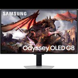 Samsung G80SD számítógép monitor 81,3 cm (32") 3840 x 2160 pixelek 4K Ultra HD OLED Ezüst (LS32DG802SUXEN)