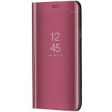 Samsung Galaxy A05 SM-A055F, Oldalra nyíló tok, hívás mutatóval, Smart View Cover, vörösarany (utángyártott)