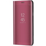 Samsung Galaxy A13 5G SM-A136U, Oldalra nyíló tok, hívás mutatóval, Smart View Cover, vörösarany (utángyártott) (111562) - Telefontok