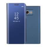 Samsung Galaxy A20e SM-A202F, Oldalra nyíló tok, hívás mutatóval, Smart View Cover, kék (utángyártott) (PSPM022634) - Telefontok