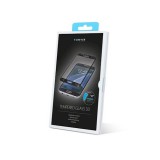 Samsung Galaxy A3 2017 üvegfólia, tempered glass, előlapi, 3D, edzett, hajlított, fehér kerettel, Forever