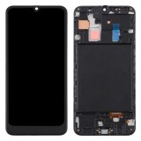 Samsung Galaxy A30 LCD kijelző, érintővel, kijelző kerettel, fekete, gyári, SM-A305F/DS