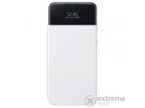 Samsung Galaxy A33 5G s-view wallet tok, fehér
