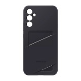 Samsung Galaxy A34 5G (SM-A346) szilikon telefonvédő (kártyazseb, fekete)