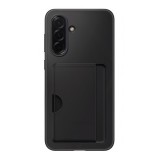 Samsung Galaxy A36 5G (SM-A366) szilikon telefonvédő (kártyazseb) fekete