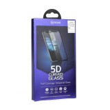 Samsung Galaxy A42 5G üvegfólia, tempered glass, előlapi, 5D, edzett, hajlított, fekete kerettel, Roar