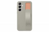 Samsung Galaxy A55, Standing Grip Case, Szilikon-Duurzaam, Szürke, Mobiltelefon tok