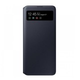 Samsung Galaxy A71 SM-A715F, Oldalra nyíló tok, hívás mutatóval, Smart View Cover, fekete, gyári (RS92661) - Telefontok