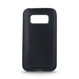Samsung Galaxy J1 SM-J100F, Műanyag hátlap védőtok, Beeyo Vinyl, fekete (40821) - Telefontok
