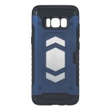 Samsung Galaxy J6 Plus ütésálló hátlap tok, mágneses, sötétkék, SM-J610, Defender Magnetic