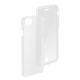 Samsung Galaxy M20 SM-M205F, TPU szilikon tok, előlapi, és műanyag hátlapi védelem, 360 Full Cover, Átlátszó