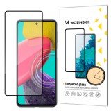 Samsung Galaxy M53 5G karcálló edzett üveg TELJES KÉPERNYŐS FEKETE Tempered Glass kijelzőfólia kijelzővédő fólia kijelző védőfólia edzett SM-M536