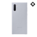 Samsung Galaxy Note 10 bőr hátlap (szürke)