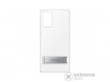 Samsung Galaxy Note 20 clear stand cover tok, átlátszó