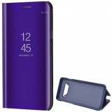 Samsung Galaxy S10 SM-G973, Oldalra nyíló tok, hívás mutatóval, Smart View Cover, lila (utángyártott) (RS85155) - Telefontok