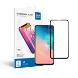 Samsung Galaxy S10e üvegfólia, tempered glass, előlapi, 5D, edzett, fekete kerettel, Bluestar