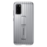 Samsung Galaxy S20 Protective Standing Cover tok (ezüst)