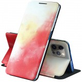 Samsung Galaxy S20 Ultra 5G SM-G988, Oldalra nyíló tok, stand, festék minta, Wooze Flashy Colors, színes/piros (108328) - Telefontok
