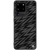 Samsung Galaxy S20 Ultra 5G SM-G988, Szilikon tok, műanyag hátlappal, közepesen ütésálló, Nillkin Twinkle, fekete (RS94127) - Telefontok
