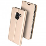 Samsung Galaxy S21 FE 5G SM-G990, Oldalra nyíló tok, stand, Dux Ducis, arany (102557) - Telefontok