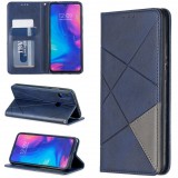 Samsung Galaxy S21 FE 5G SM-G990, Oldalra nyíló tok, stand, geometria minta, Wooze DesignBook, kék (114826) - Telefontok