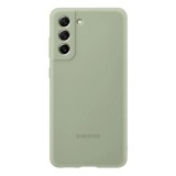 Samsung Galaxy S21 FE 5G SM-G990, Szilikon tok, világoszöld, gyári (RS114613) - Telefontok