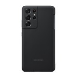 Samsung Galaxy S21 Ultra 5G SM-G998, Szilikon tok, matt, S Pennel, kameravédő funkció, fekete, gyári (RS102673) - Telefontok