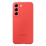 Samsung Galaxy S22 5G SM-S901, Szilikon tok, piros, gyári (RS114497) - Telefontok