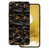 Samsung Galaxy S22 - Fekete-arany márvány fólia