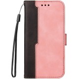 Samsung Galaxy S22 Ultra 5G SM-S908, Oldalra nyíló tok, stand, kártyatartóval, kézpánttal, Wooze Colour Wallet, rózsaszín
