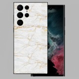 Samsung Galaxy S22 Ultra - Arany márvány mintás hátlap fólia