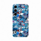 Samsung Galaxy S24 Plus - Kék graffiti mintás fólia