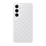 Samsung Galaxy S24 Plus (SM-S926) designed for műanyag telefonvédő (ütésállóság, csíkos, dombor minta) fehér