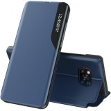 Samsung Galaxy S25 Edge SM-S937, Oldalra nyíló tok, stand, hívás mutatóval, Wooze FashionBook, kék