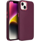 Samsung Galaxy S25 Edge SM-S937, Szilikon tok, közepesen ütésálló, fémhatású kamera keret, Frame Case, lila