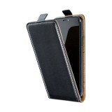 Samsung Galaxy S25 FE SM-S731, Forcell lenyitható bőrtok, Slim Flexi, felfelé nyíló - kinyitható, fekete