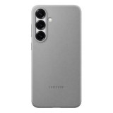 Samsung Galaxy S25 Plus (SM-S936) műanyag telefonvédő (eco vegán bőr hátlap) sötétszürke