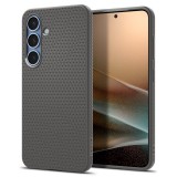 Samsung Galaxy S25 SM-S931, Szilikon tok, Spigen Liquid Air, háromszög minta, szürke