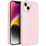 Samsung Galaxy S26 Plus SM-S947, Szilikon tok, közepesen ütésálló, fémhatású kamera keret, Frame Case, rózsaszín