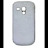 Samsung Galaxy S3 Mini i8190, Műanyag hátlap védőtok, csillámos, ezüst (PSPM01519) - Telefontok