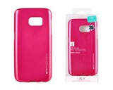 Samsung Galaxy S7 szilikon tok, hátlaptok, telefon tok, pink, Mercury I-Jelly Metal