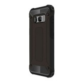 Samsung Galaxy S8 Plus SM-G955, Műanyag hátlap védőtok, Defender, fémhatású, fekete (RS69387) - Telefontok