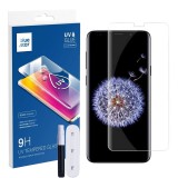 Samsung Galaxy S9 üvegfólia, tempered glass, előlapi, UV, edzett, hajlított, Bluestar