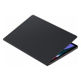 Samsung Galaxy Tab S9 Plus LTE (SM-X816) tok álló, bőr hatású (aktív flip, trifold, mágneses, s pen tartó) fekete