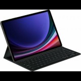 Samsung Galaxy Tab S9 Ultra bőr hatású QWERTY angol nyelvű tablet tok fekete (EF-DX910BBEGGB) (EF-DX910BBEGGB)