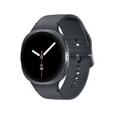 Samsung Galaxy Watch 8, 3.73 cm (1.5"), AMOLED, 44 mm, Bluetooth + 4G LTE, Alumínium, Grafitszürke, Okosóra, Grafitszürke sportszíjjal